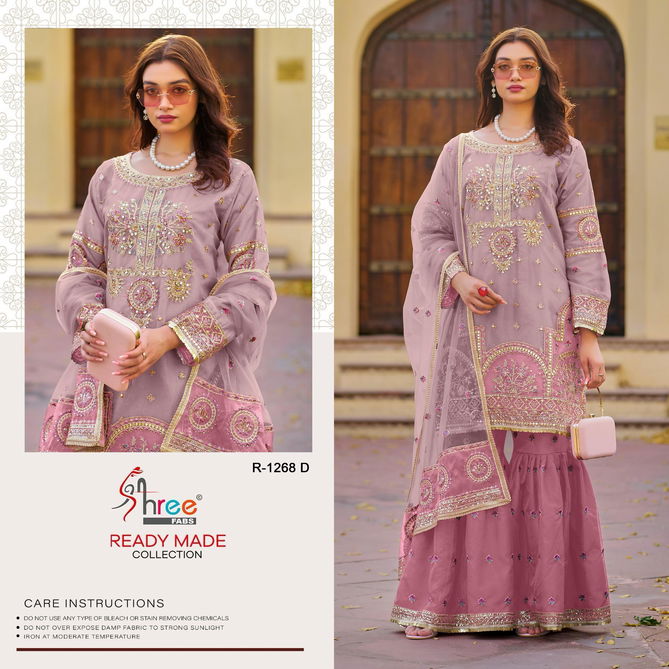 R 1268 By Shree Khat;i Work Organza Pakistani Readymade Suits Wholesalers In Delhi